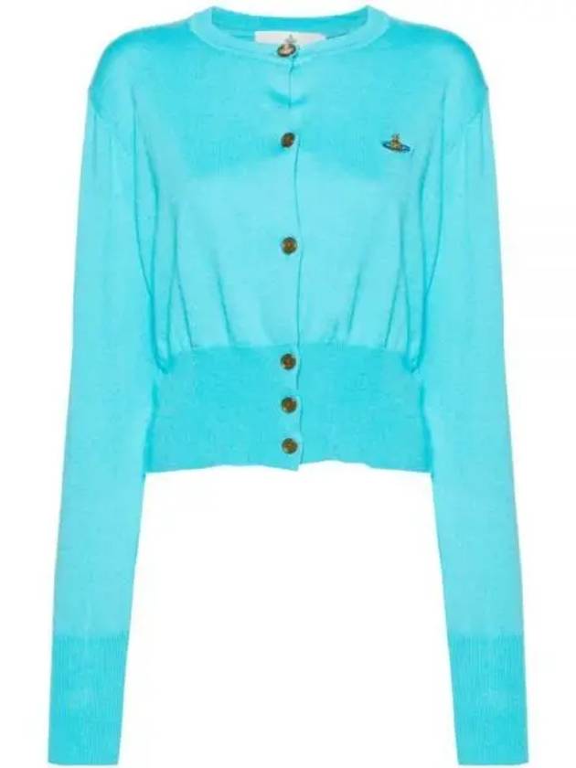 Bea Crop Cardigan Blue - VIVIENNE WESTWOOD - BALAAN 2