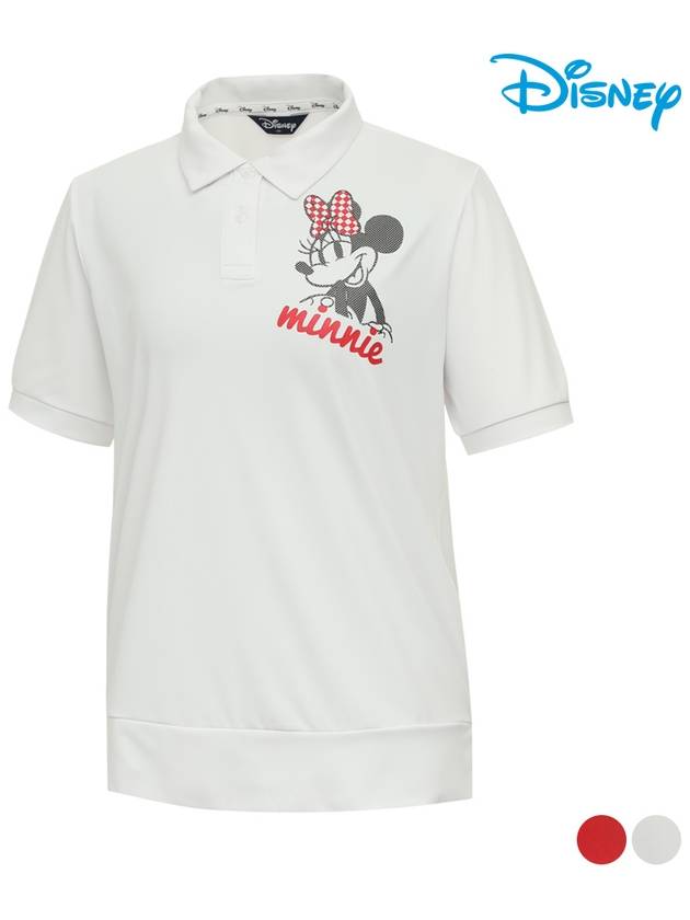 Female character semi-loose fit short sleeve collar t-shirt DO2LTS047 - DISNEY GOLF - BALAAN 2