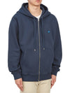 Tonal Fox Head Patch Comfort Zip Up Hoodie Ink Blue - MAISON KITSUNE - BALAAN 5