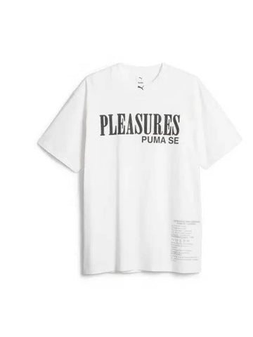 Pleasures Type 4 Short Sleeve T-Shirt White - PUMA - BALAAN 1