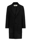 Two Button Wool Single Coat Black - AMI - BALAAN 2