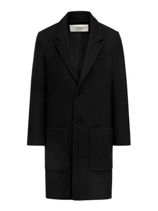 Two Button Wool Single Coat Black - AMI - BALAAN 2