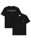 Cotton Back Logo Short Sleeve T-Shirt Black - WOOYOUNGMI - BALAAN 2