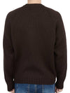 Men’s Merino Wool Knit Top Brown - TEN C - BALAAN 5