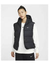 NSW Thermafit Metro Loose Down Hooded Vest Black White Asia FZ5933 010 - NIKE - BALAAN 2