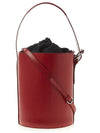 Drawstring Buckle Leather Bucket Bag Red - VIVIENNE WESTWOOD - BALAAN 4