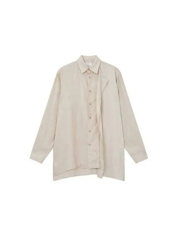 Y's color combination panel linen shirt off white 270861 - YOHJI YAMAMOTO - BALAAN 1
