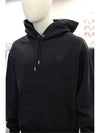 Heart A Logo Hoodie Black - AMI - BALAAN 8