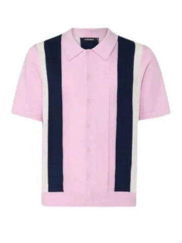 Reymond Structured Shirt Knit Top Pink - J.LINDEBERG - BALAAN 1