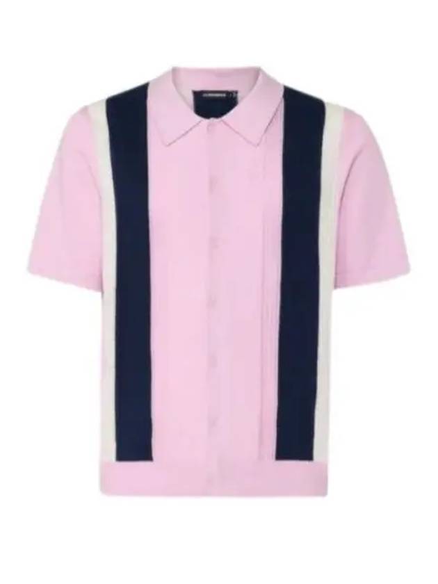 Reymond Structured Shirt Knit Top Pink - J.LINDEBERG - BALAAN 2