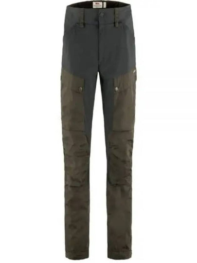 Men's Keb Trousers Dark Olive Dark Grey - FJALL RAVEN - BALAAN 2