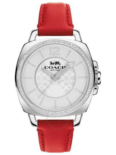 Coach Boyfriend Quartz Crystal White Dial Ladies Watch 14503855 - COACH - BALAAN 1