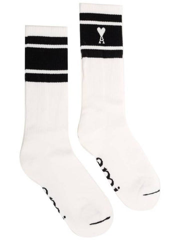 Logo Socks White - AMI - BALAAN 1