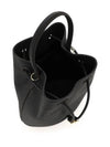 Small Grainy Leather TB Bucket Bag Black - BURBERRY - BALAAN 5