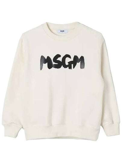 Kids Women Logo Sweatshirt Cream F4MSJUSW060 013 - MSGM - BALAAN 2