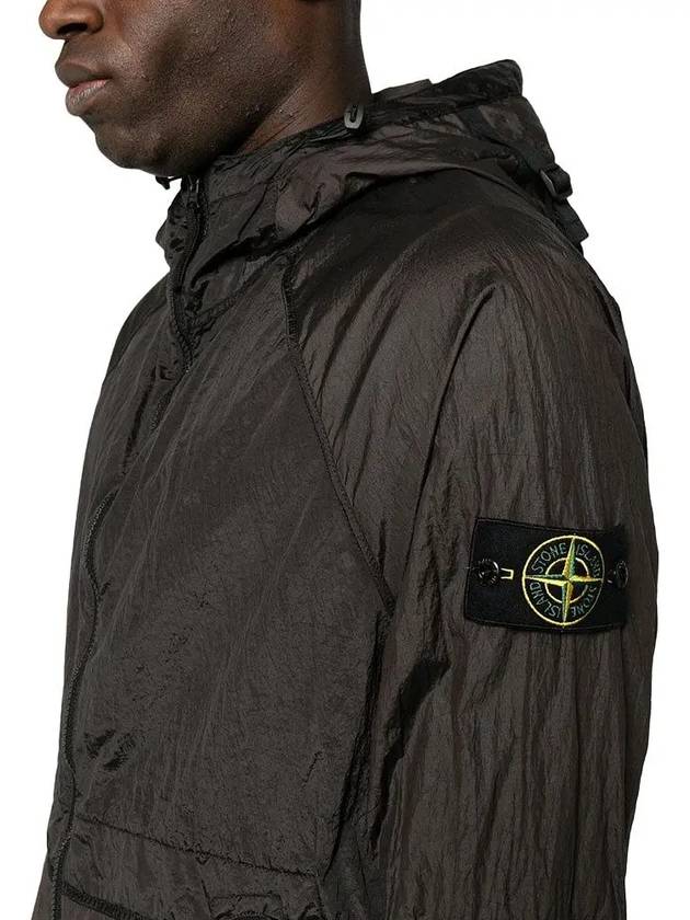 Garment Dyed Overshirt Zip Up Jacket Beige - STONE ISLAND - BALAAN 6