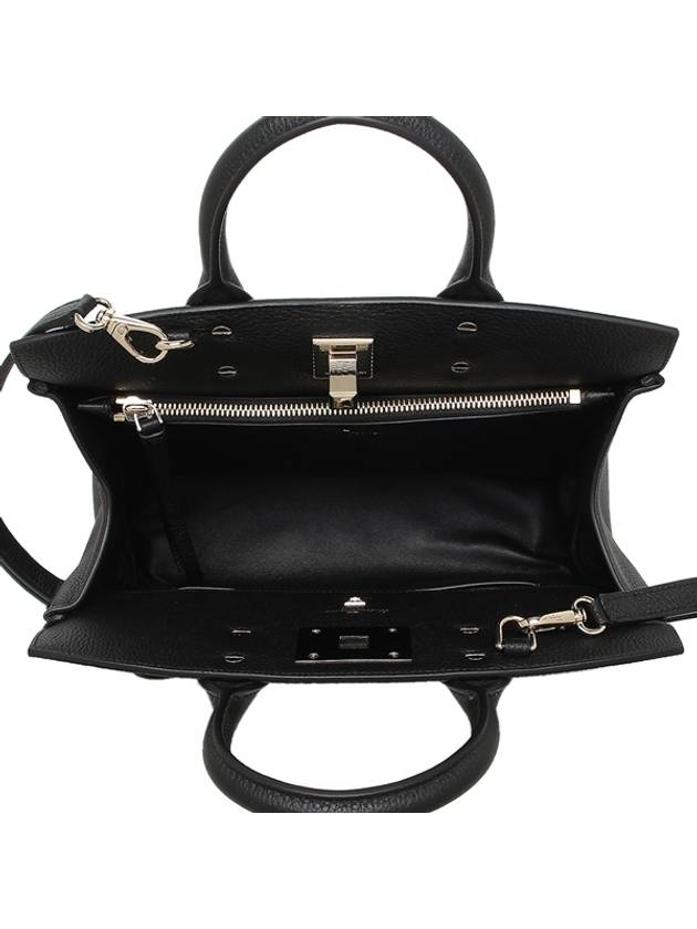 Studio Small Tote Bag Black - SALVATORE FERRAGAMO - BALAAN 5