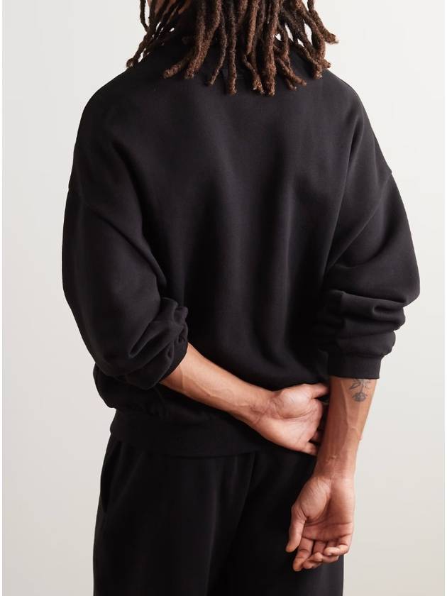 Logo The Black Collection Overfit Sweatshirt Black - FEAR OF GOD ESSENTIALS - BALAAN 3