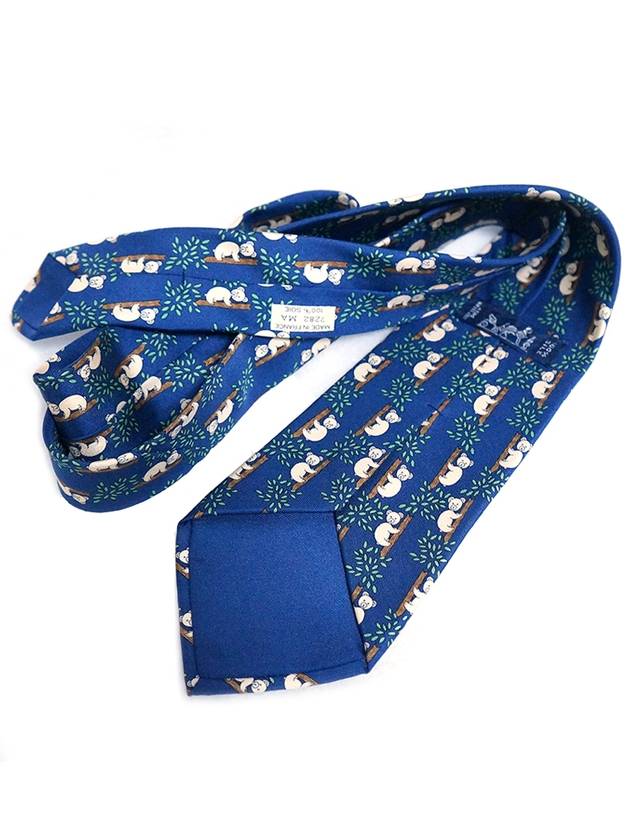 panda blue tie - HERMES - BALAAN 6