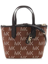 Eliza Extra Small Embossed Logo Tote Bag Brown - MICHAEL KORS - BALAAN 3