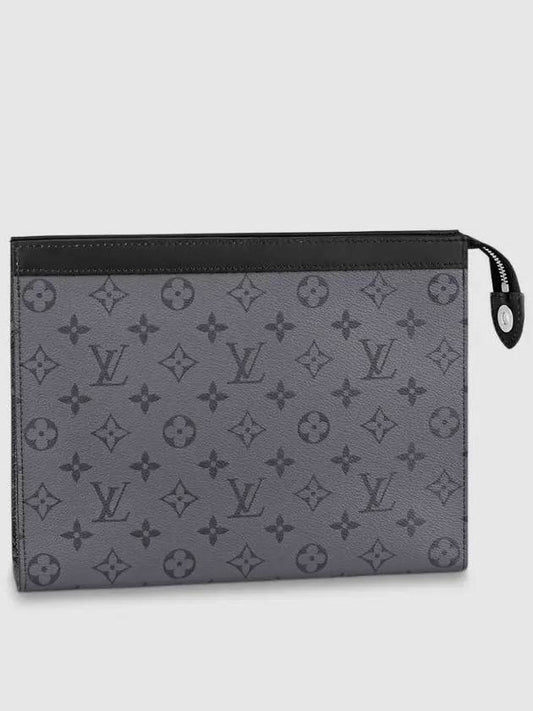 Monogram Eclipse Reverse Pochette Voyage MM Pouch Bag Grey - LOUIS VUITTON - BALAAN 2