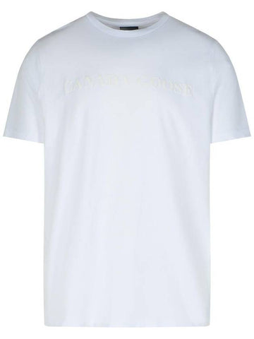 Canada Goose 'Emersen' White Cotton T-Shirt - CANADA GOOSE - BALAAN 1