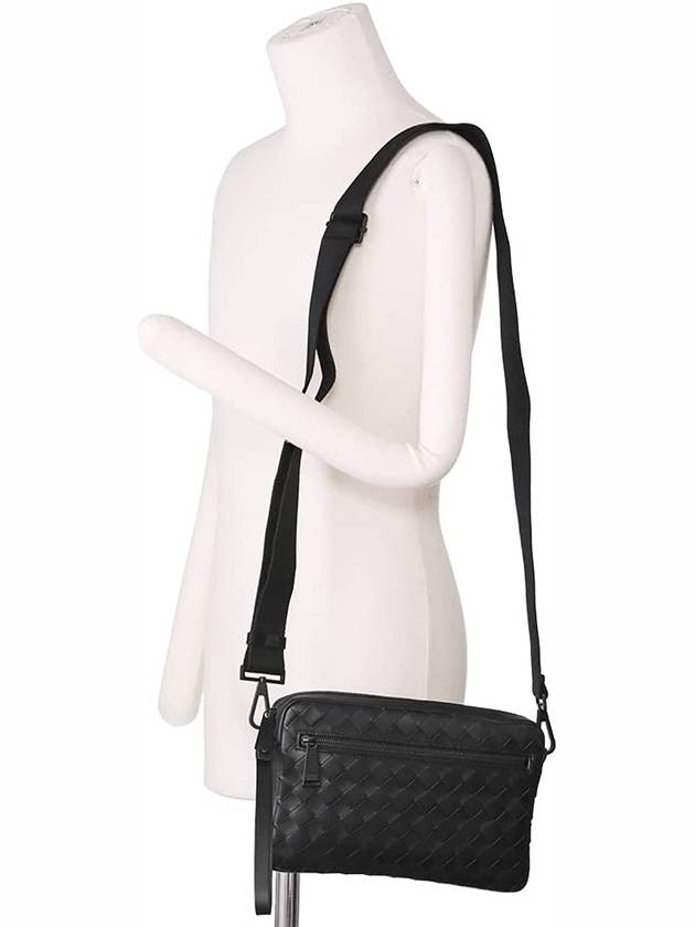 Intrecciato Cross Bag Black - BOTTEGA VENETA - BALAAN 5