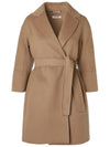 ARONA Belted Wool Coat Camel 2429016111 045 - MAX MARA - BALAAN 1