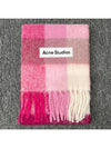 Check Mohair Muffler Pink - ACNE STUDIOS - BALAAN 4