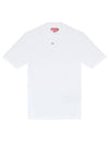 T Mokky Microdiv Logo Short Sleeve T-Shirt White - DIESEL - BALAAN 2