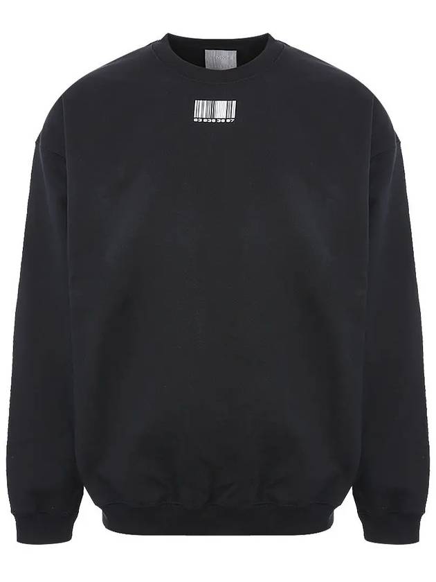 Barcode Printing Sweatshirt Black - VETEMENTS - BALAAN 2