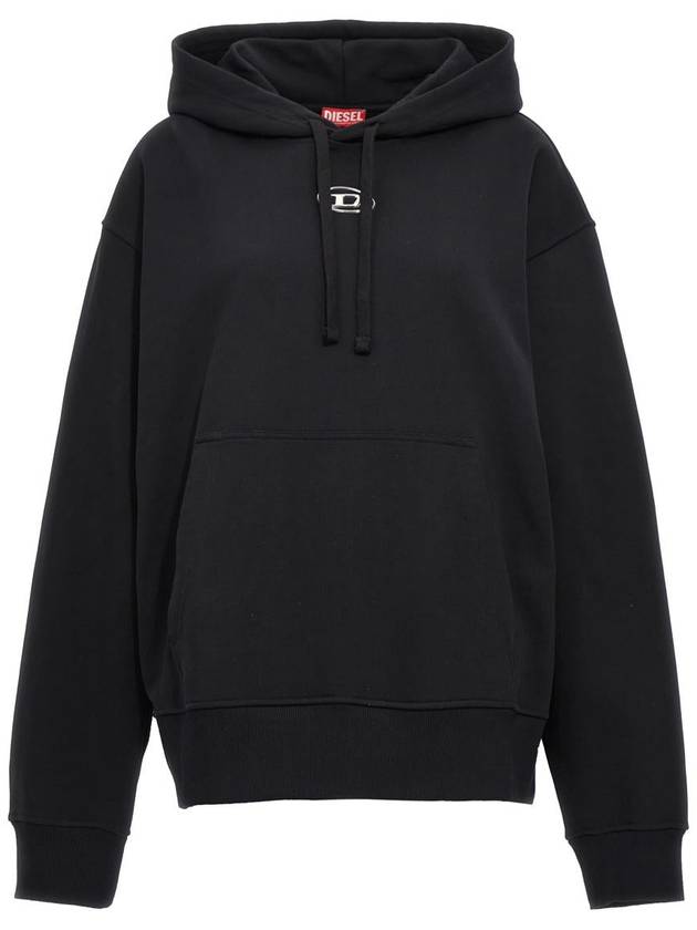 S Macs Logo Hoodie Black - DIESEL - BALAAN 2