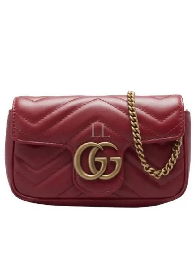 GG Marmont Mini Cross Bag Rosso Ancora Red - GUCCI - BALAAN 2