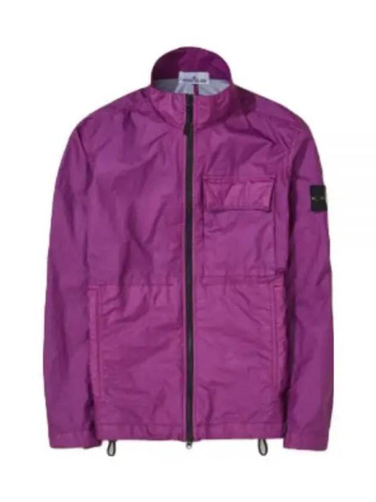 Men's Waffen Patch Membrana 3L TC Nylon Jacket Purple - STONE ISLAND - BALAAN 2