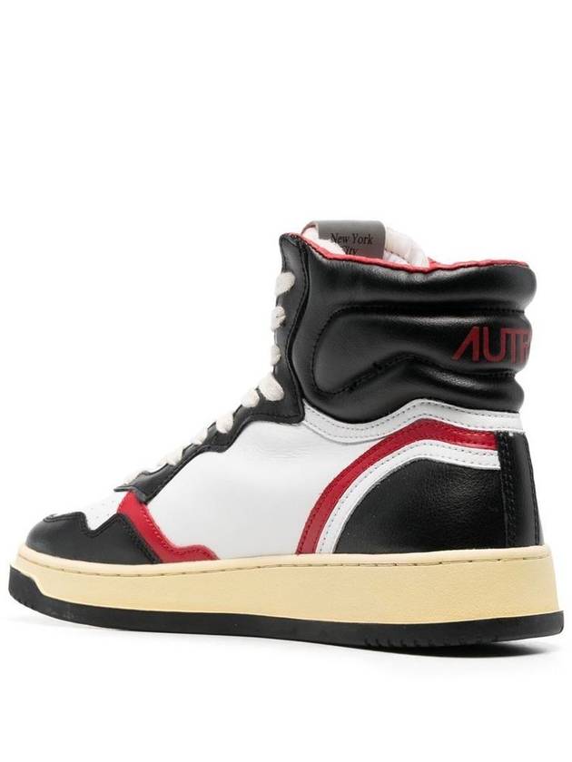 Liberty High Top Sneakers Black White Red - AUTRY - BALAAN 5