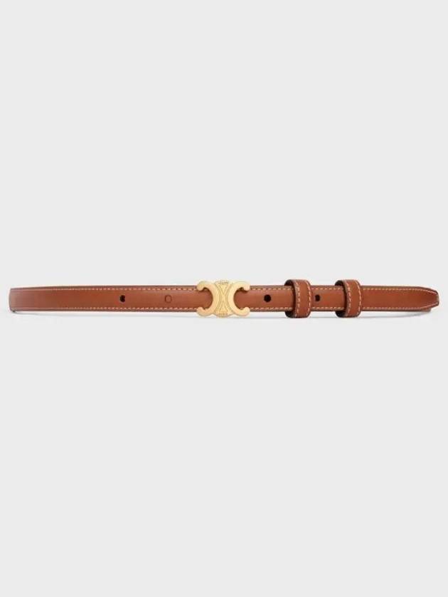 Teen Triomphe Calfskin Belt Tan - CELINE - BALAAN 3