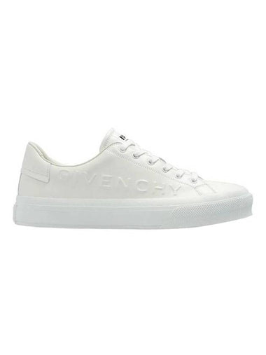 Embossed Logo Low Top Sneakers White - GIVENCHY - BALAAN 1