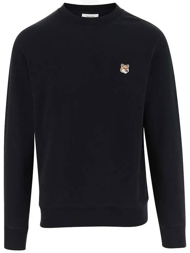 Fox Head Patch Regular Sweatshirt Black - MAISON KITSUNE - BALAAN 2