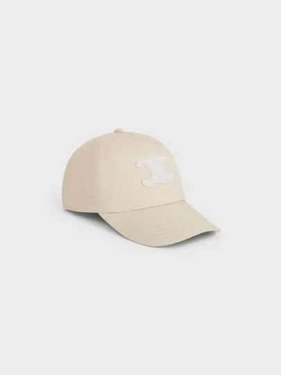 Triomphe Cotton Ball Cap Vanilla - CELINE - BALAAN 2