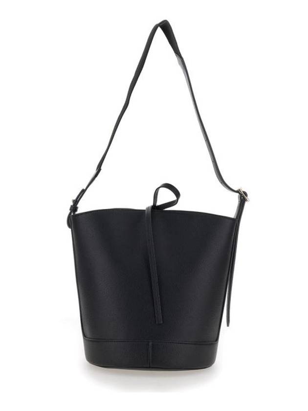 Ana Leather Shoulder Bag Black - A.P.C. - BALAAN 4