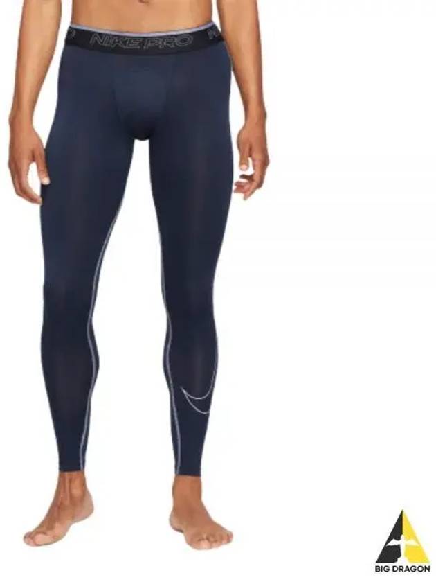 Men's Pro Dri Fit Tights Leggings Navy - NIKE - BALAAN 2