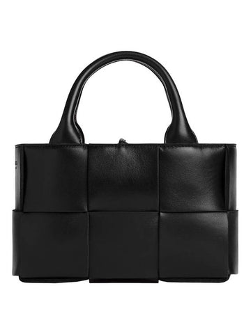 Candy Acro Intrecciato Tote Bag Black - BOTTEGA VENETA - BALAAN 1