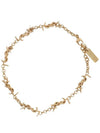 Cassandre Logo Chain Bracelet Gold - SAINT LAURENT - BALAAN 4