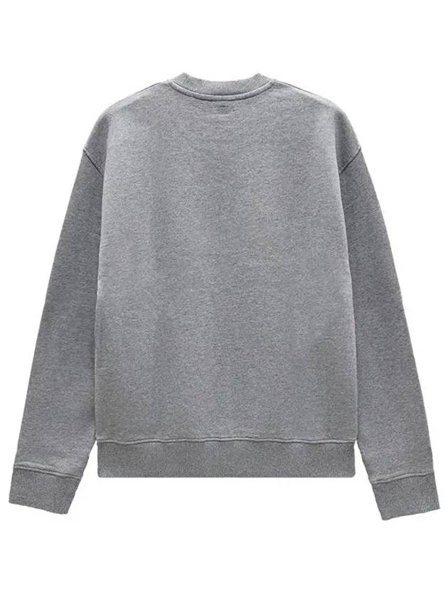 Small Heart Logo Sweatshirt Grey - AMI - BALAAN 6