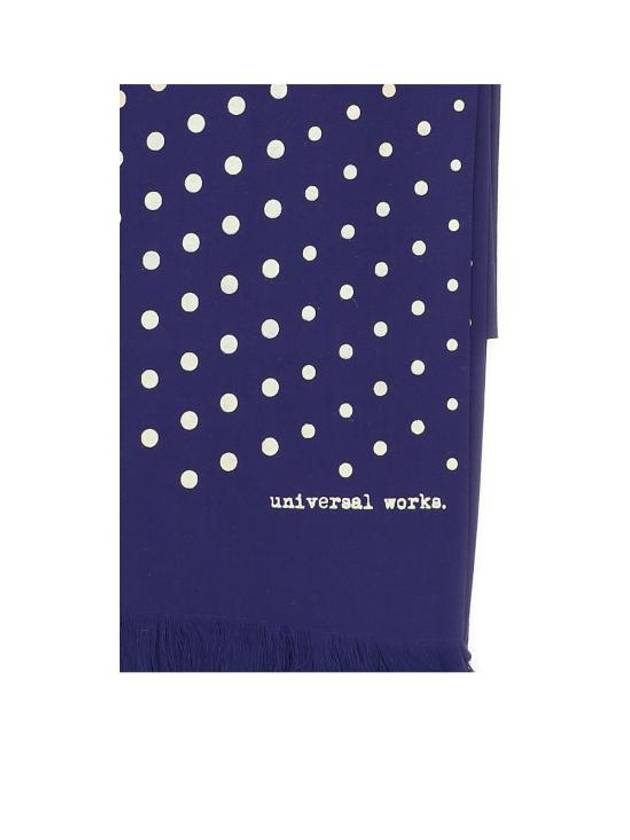 23FW Men's Muffler Scarf 00157 000 NAVY Navy BPG - UNIVERSAL WORKS - BALAAN 1