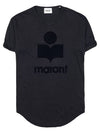 Women s Etoile Linen T shirt TS0004FA A1N09E 01BK - ISABEL MARANT - BALAAN 10