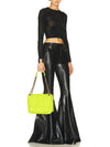 Nikki Medium Leather Shoulder Bag Yellow - SAINT LAURENT - BALAAN 9