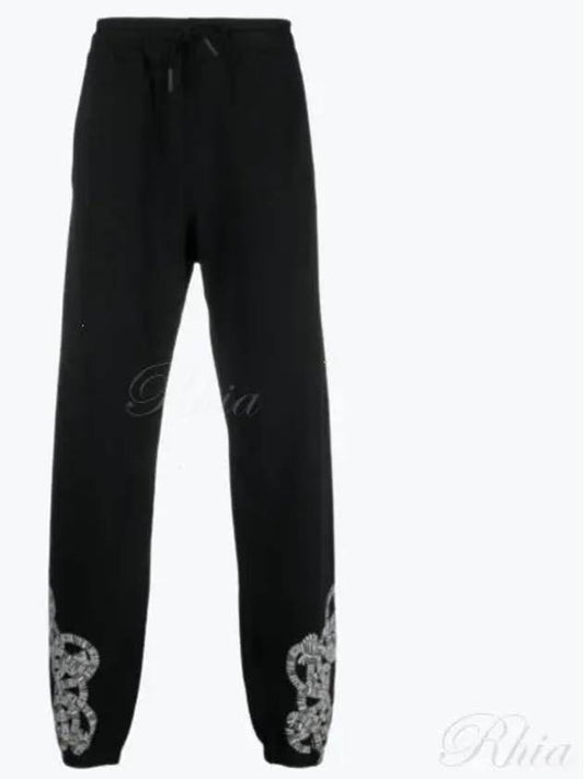 Training Logo Print Jogger Track Pants Black - MARCELO BURLON - BALAAN 2