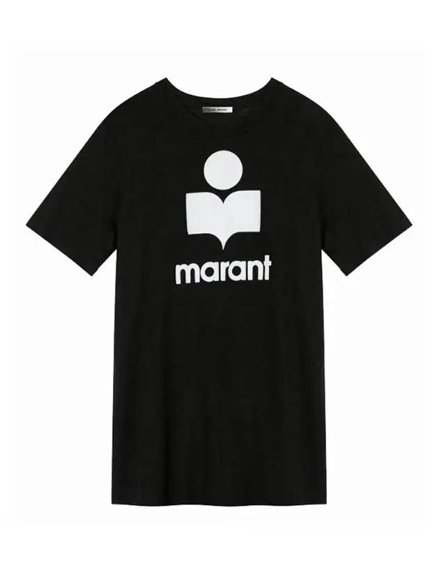 Karman Logo Short Sleeve T-Shirt Black - ISABEL MARANT - BALAAN 3