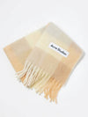 Check Muffler Scarf Peach White Beige CA0084 Unisex - ACNE STUDIOS - BALAAN 4